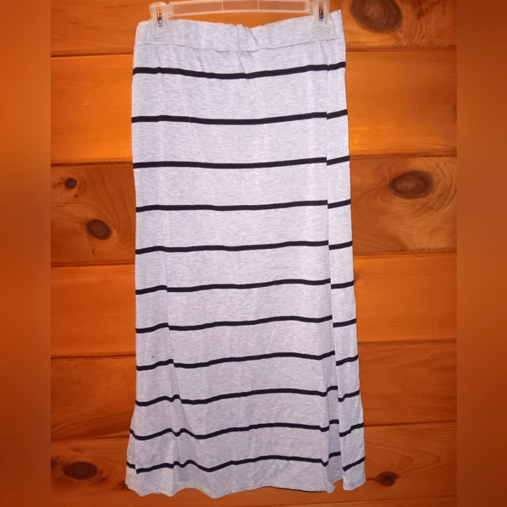 Striped maxi skirt